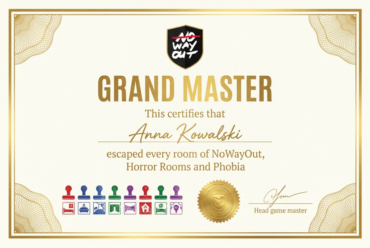 Grand Master certificate