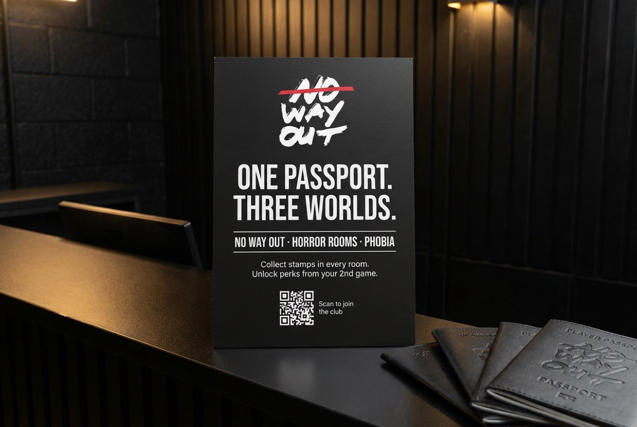 Counter sign: One passport. Three worlds.